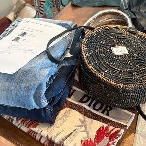 RESERVED FOR KARENSCLOZET Bag - Cream and Red